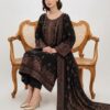 Teal Multani Style Women Karandi Unstitched Suit for Winter in Pakistan