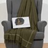 Men's traditional winter shawl with subtle border detailing