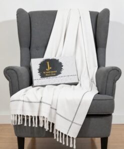 Traditional men's wool shawl for formal events and prayers