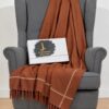 J. winter fashion shawl styled with classic waistcoat