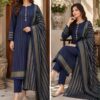 Red Printed Women Winter Fabric 3 Piece Suit for Winter in Pakistan