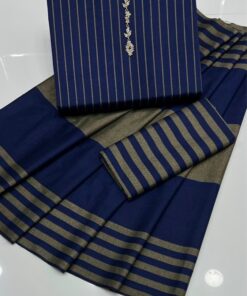 Purple Classic Pattern Women Dhanak 3 Piece Suit for Winter in Pakistan