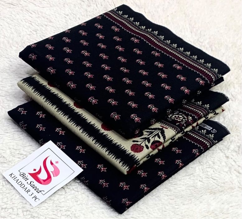 Chic Bin Saeed Khaddar Suit Premium Winter Wear