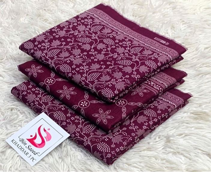 Authentic Pattern Bin Saeed Khaddar Suit at Jalwa Store